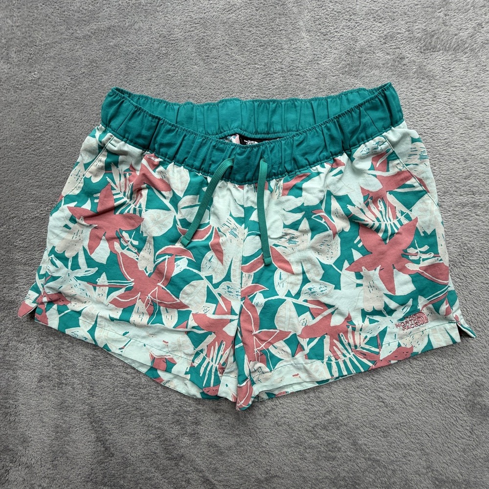 The North Face Shorts Womens Medium Multicolor Hot Pants 4 Inch Floral Nylon
